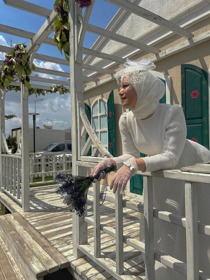 tesettür nikah elbisesi 38/M - Görsel 5