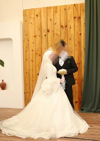 İspanyol bohem kol vintage gelinlik - Görsel 7