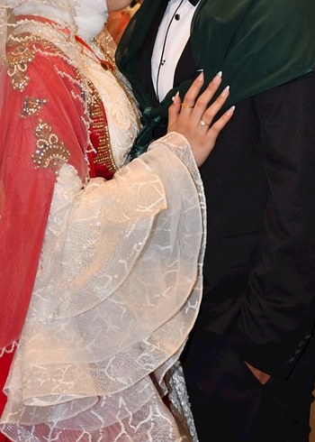 İspanyol bohem kol vintage gelinlik - Görsel 9