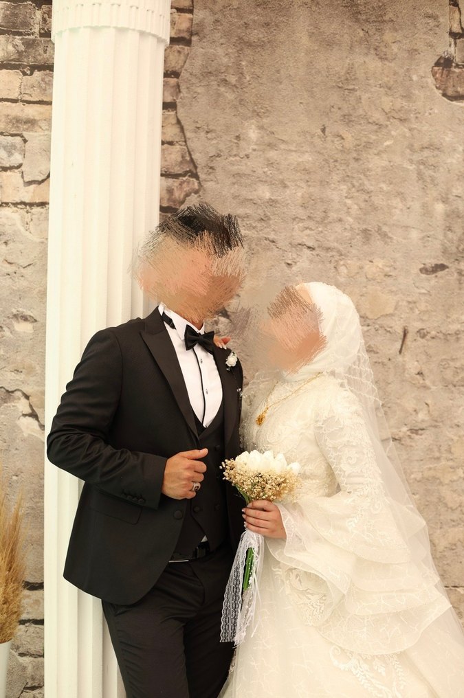 İspanyol bohem kol vintage gelinlik - Görsel 3