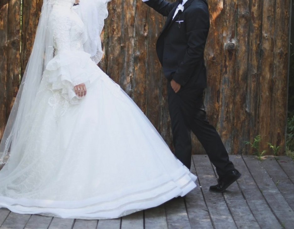 İspanyol bohem kol vintage gelinlik - Görsel 2