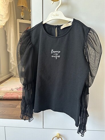 Kolları Tül Çocuk Body