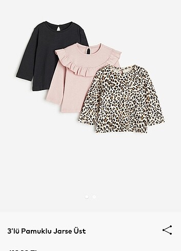 H&M üçlü üst 