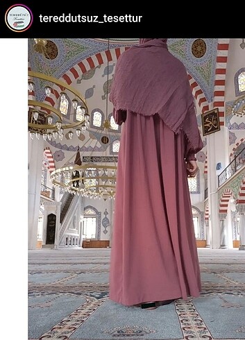 m Beden pembe Renk Medine ipeği tesettür elbise