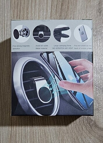 Miknatıslı Manyetik Araç İçi Telefon
Tutucu Siyah
 - Görsel 3