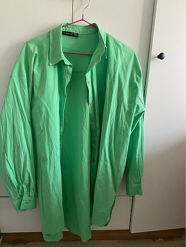 xl Beden yeşil Renk Yeşil oversize gömlek