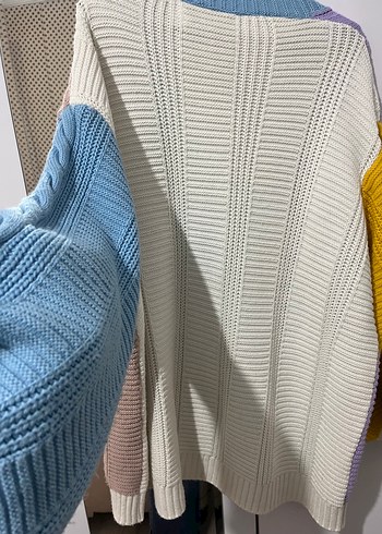 Pastel Renkli Kadın Örme Hırka - Görsel 3