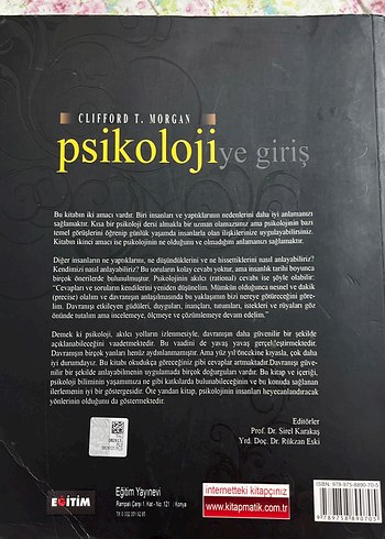 Psikolojiye Giriş - Clifford T. Morgan