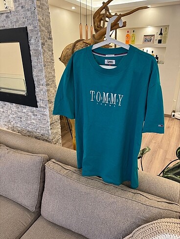 l/xl Beden yeşil Renk Orjinal tommy tişört
