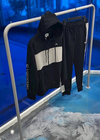 LACOSTE } Kapüşonlu tam fermuarlı Erkek Sweatshirt - Görsel 5