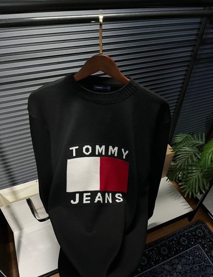 Tommy Jeans Siyah Uzun Kollu Sweatshirt - Görsel 2