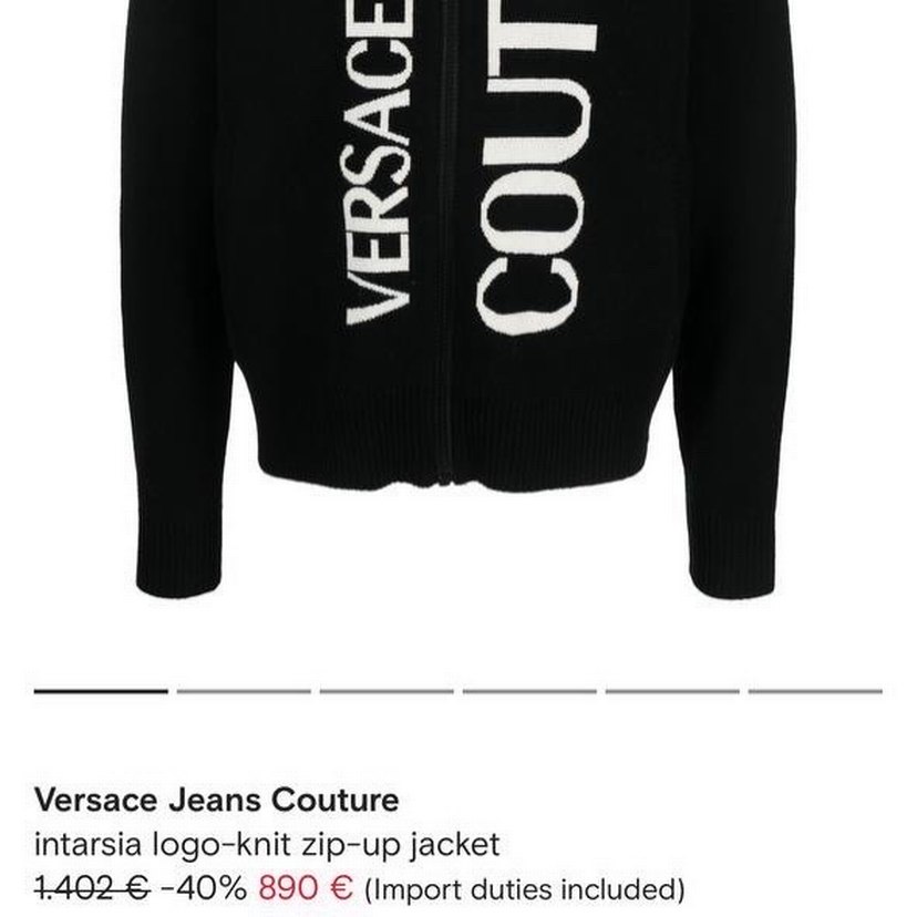 Versace Jeans Couture Erkek Fermuarlı Sweatshirt - Görsel 2