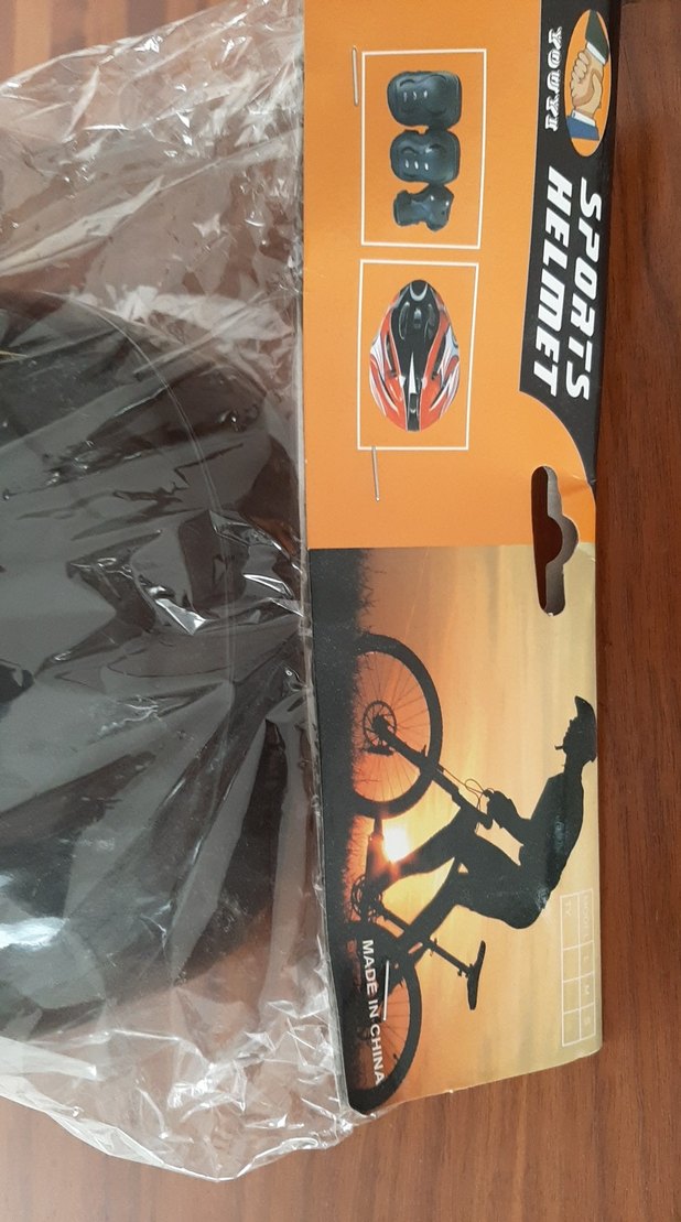 Çocuk için Sarı Desenli Biker Kask Velcro'lu - Görsel 3