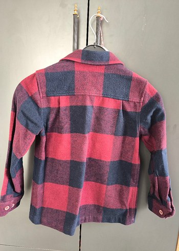 U.S. POLO ASSN erkek çocuk Bordo Siyah Kareli Gömlek - Görsel 4