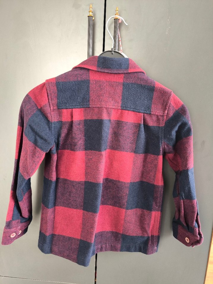 U.S. POLO ASSN erkek çocuk Bordo Siyah Kareli Gömlek - Görsel 4