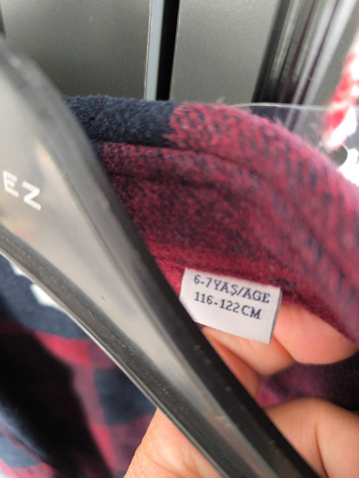 U.S. POLO ASSN erkek çocuk Bordo Siyah Kareli Gömlek - Görsel 3