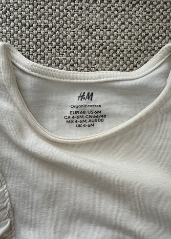 H&M H&M Beyaz Nakışlı Fırfırlı Elbise