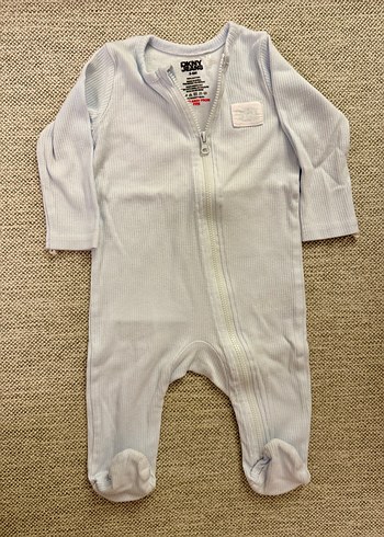DKNY Uzun Kollu Fermuarlı Bebek Tulum
