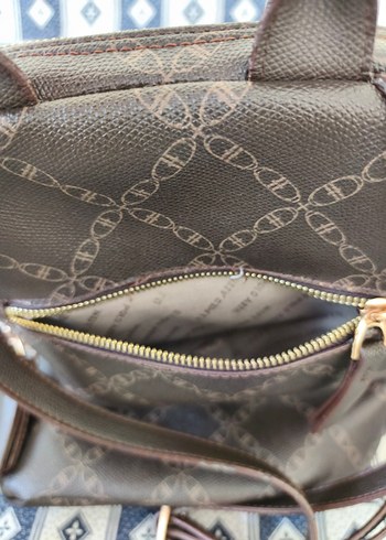 U.S Polo Assn. Kahverengi Deri Kadın Omuz ve Sırt Çantası