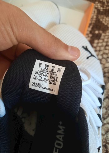 43 Beden beyaz Renk Puma Erkek Beyaz Spor Ayakkabı