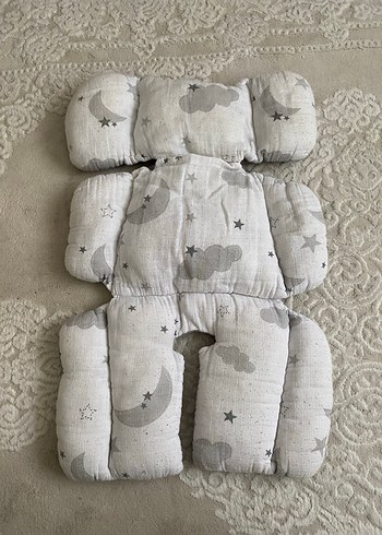 Gri Kareli Keten Çocuk Uyku Örtüsü - Görsel 3