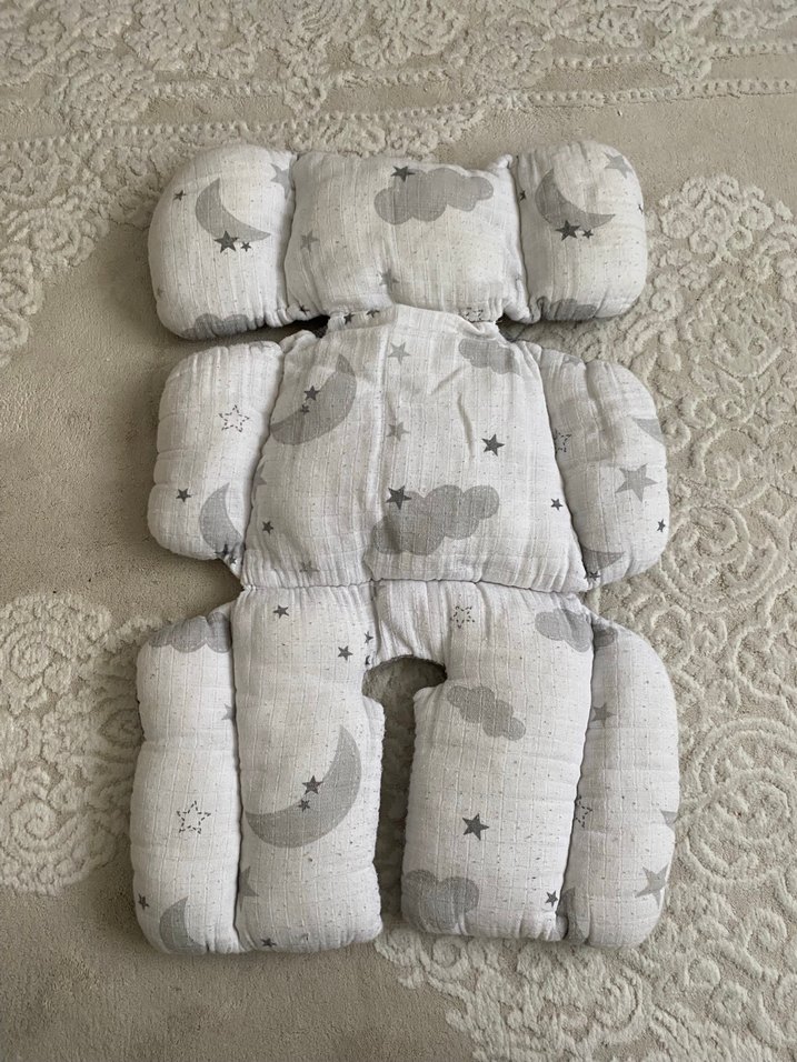 Gri Kareli Keten Çocuk Uyku Örtüsü - Görsel 3