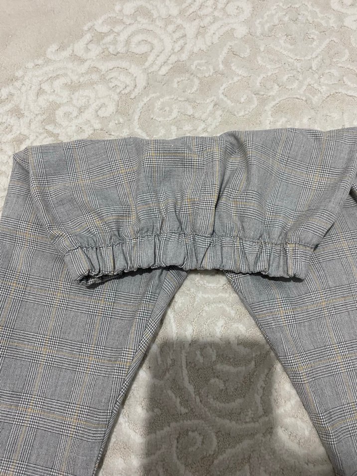 Gri Düğmeli Çocuk Yelek ve Pantolon Takımı - Görsel 3