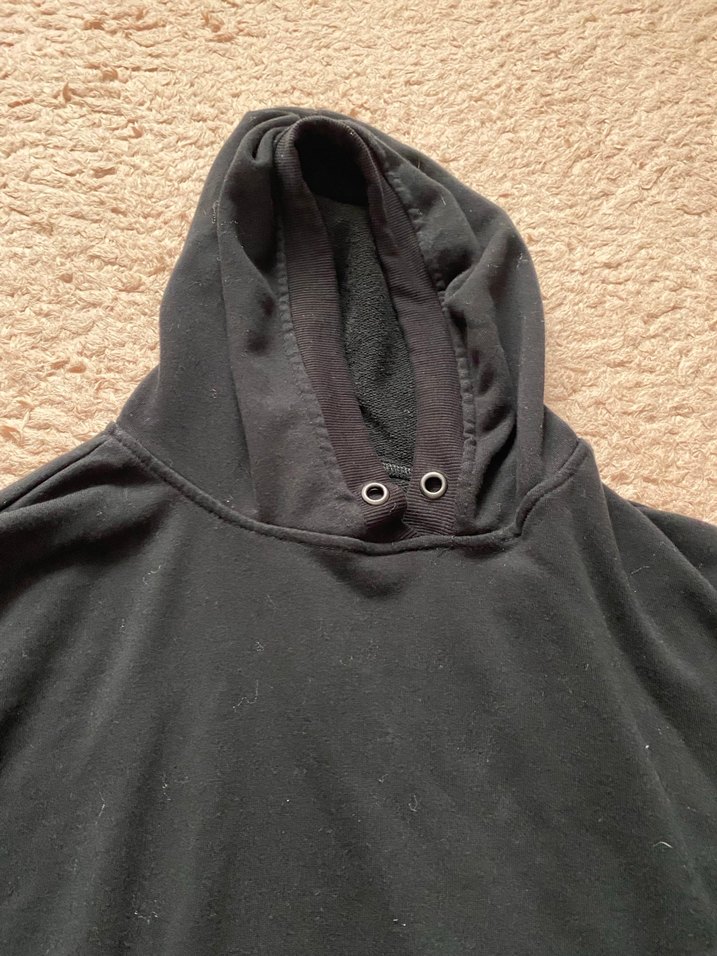 Siyah Kapüşonlu Kadın Sweatshirt - Görsel 3