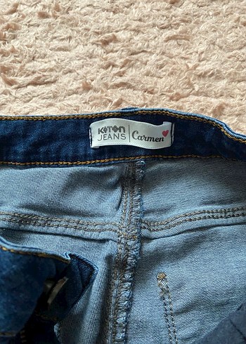 Kadın Mavi Normal Boy Kot Pantolon - Görsel 3