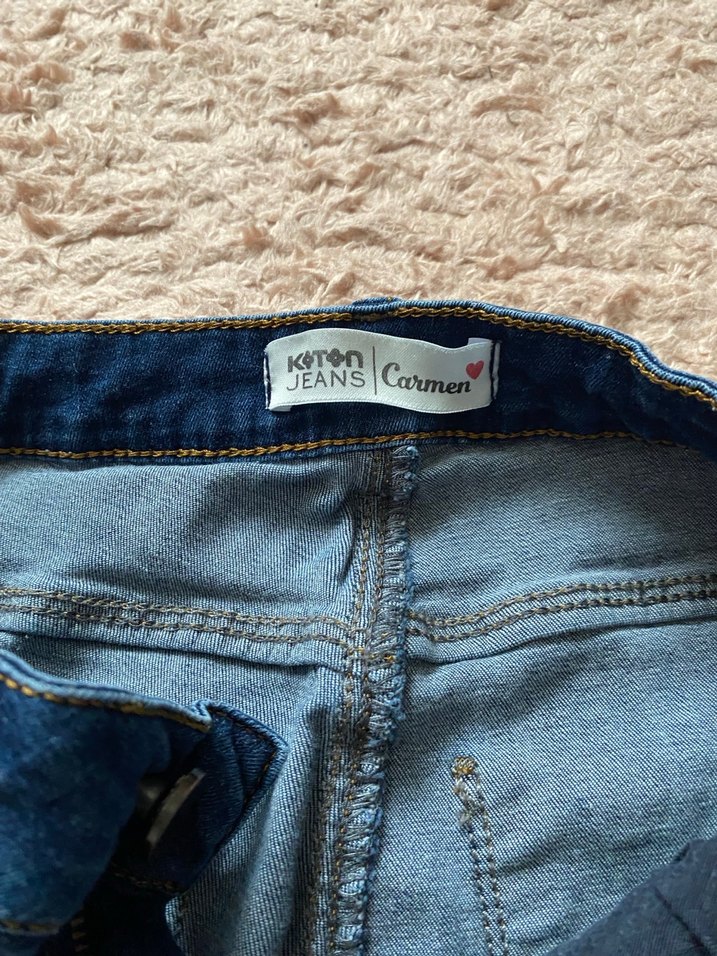 Kadın Mavi Normal Boy Kot Pantolon - Görsel 3