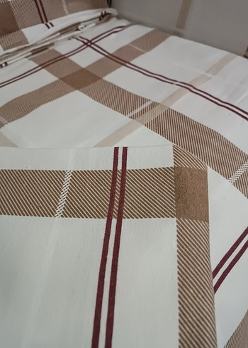 Beyaz Kareli Nevresim seti - Görsel 2