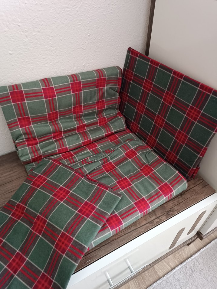 Kırmızı ve Gri Ekose Nevresim seti - Görsel 3