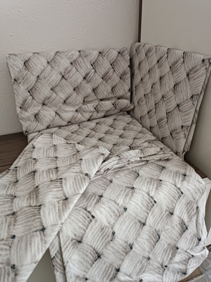 Gri Örgü Desenli Nevresim seti - Görsel 3