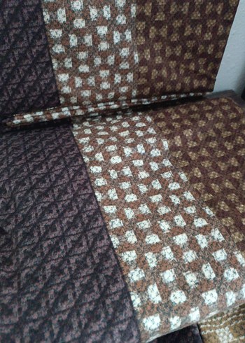 Kahverengi Nakışlı Desenli nevresim seti flanel - Görsel 3