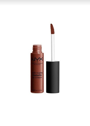 Nyx metalik mat ruj (koyu kahverengi - Dubai rengi) - Görsel 3