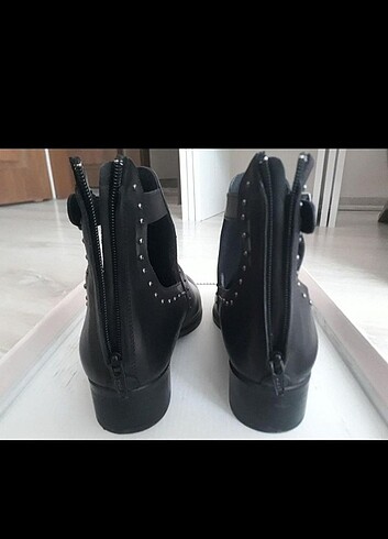 Elle kadın siyah bot - Görsel 5