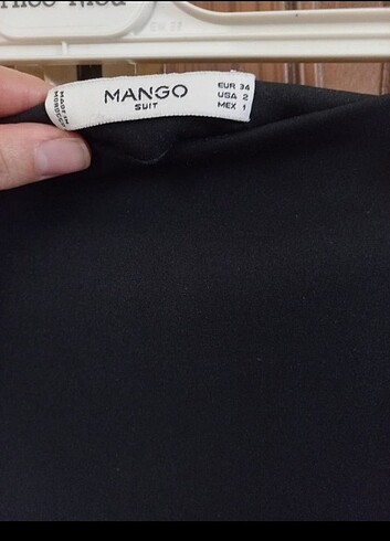 xs Beden siyah Renk Mango siyah etek