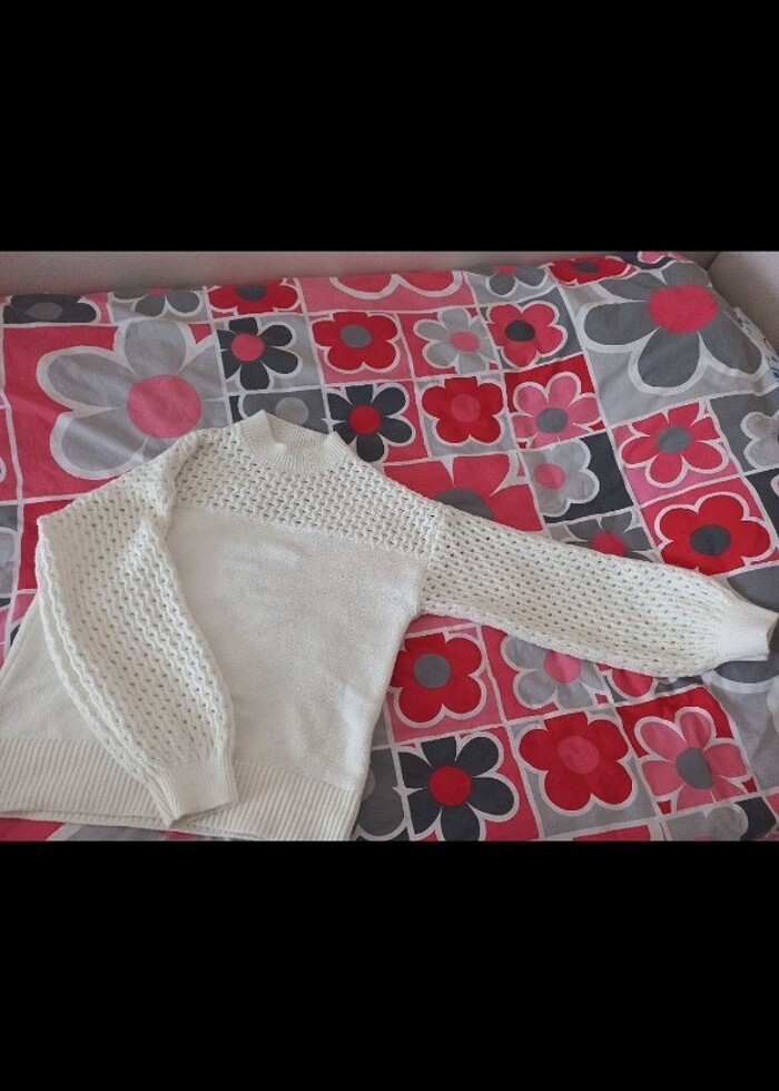 Mavi marka ekru kazak - Görsel 5