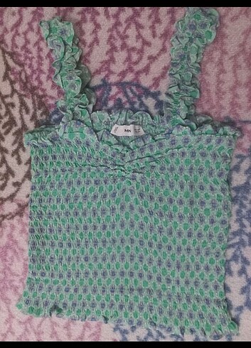 mango kısa bluz - Görsel 5