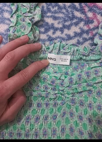 mango kısa bluz - Görsel 6