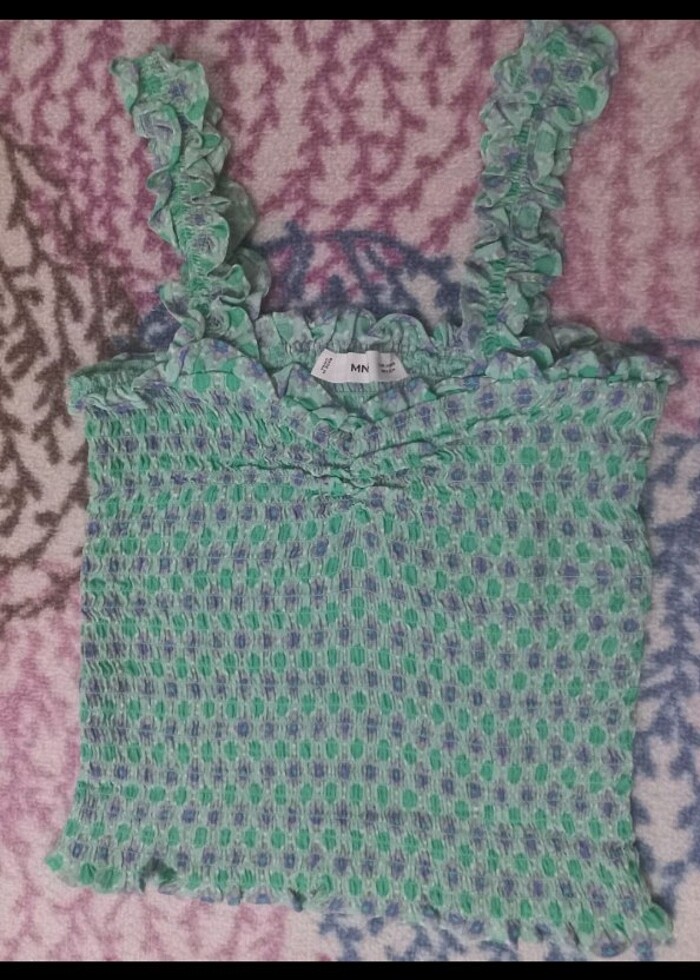 mango kısa bluz - Görsel 5