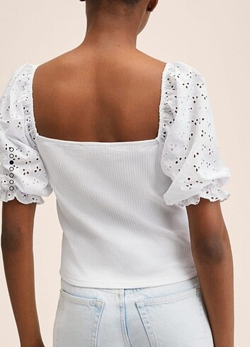 Mango beyaz bluz - Görsel 2