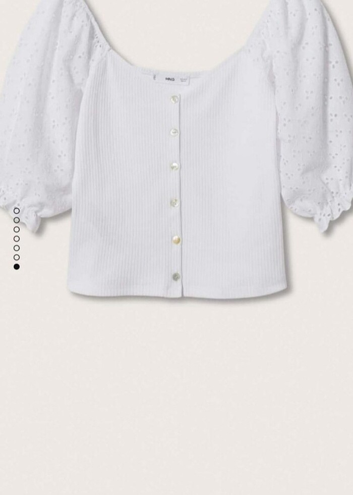 Mango beyaz bluz - Görsel 4