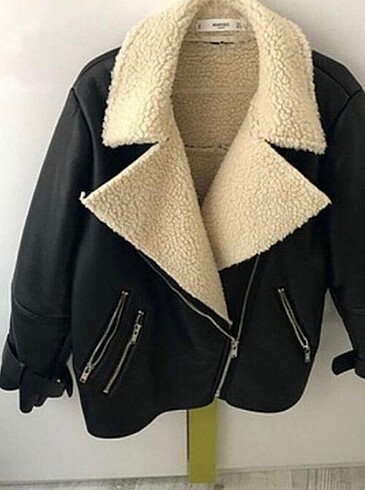 mango kürklü biker ceket