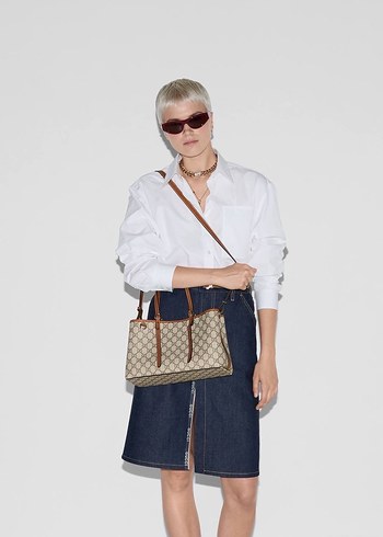 Gucci - GG EMBLEM TOTE BAG - Görsel 8