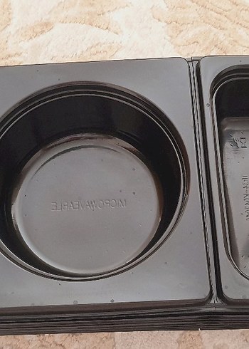 Siyah Plastik Yiyecek saklama kabı