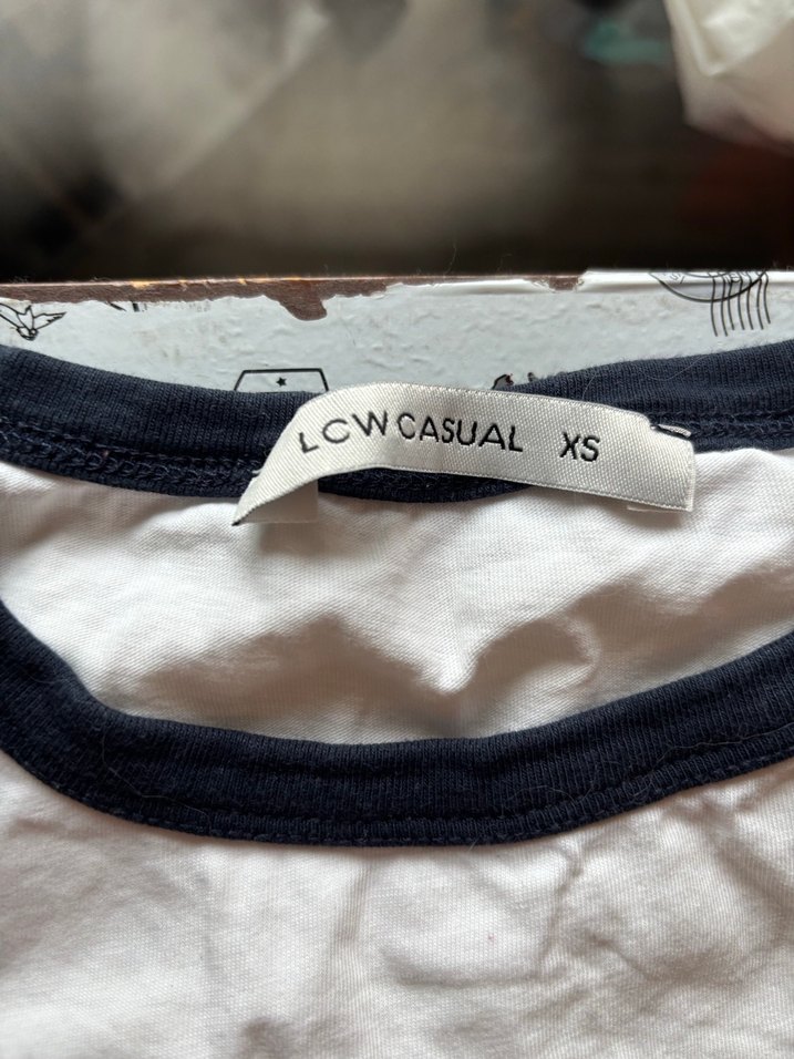 Beyaz Baskılı Kısa Kollu Tişört - Görsel 3