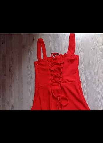 38 Beden kırmızı Renk Elbise 
