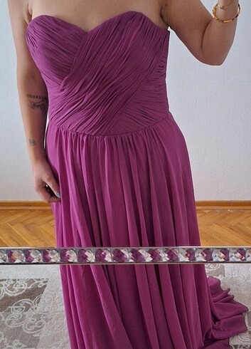 xl Beden mor Renk Moda evi özel dikim abiye