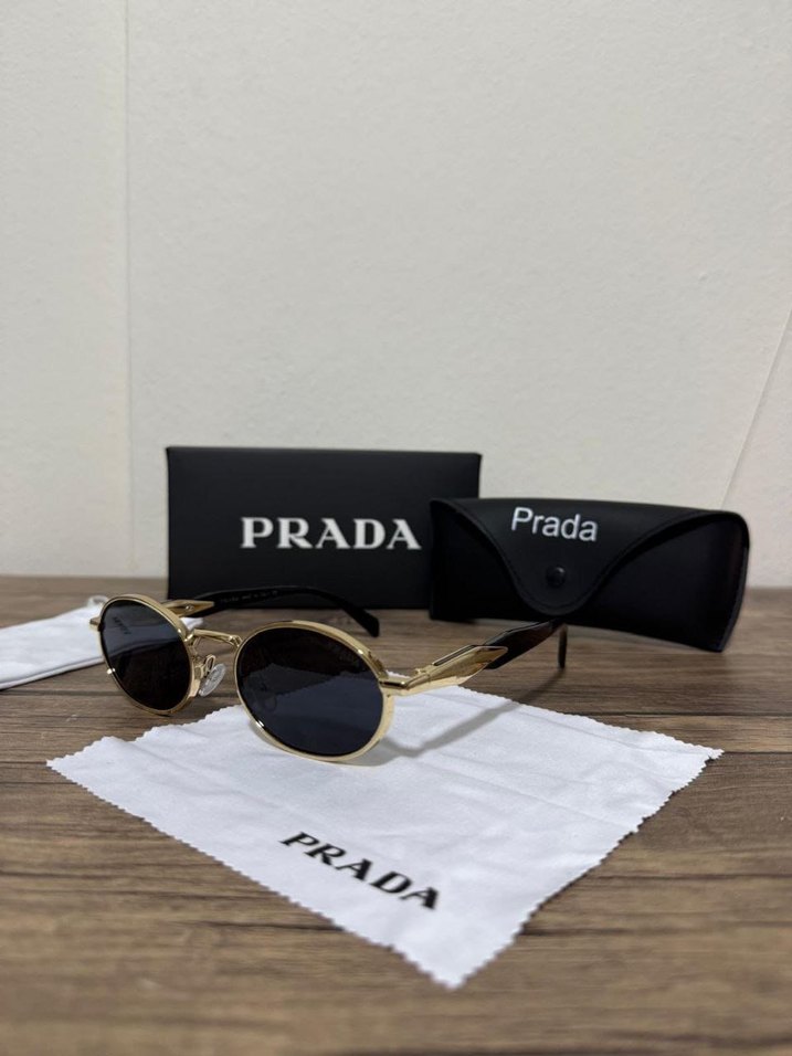 Prada Altın Renk Kadın Güneş Gözlüğü - Görsel 3